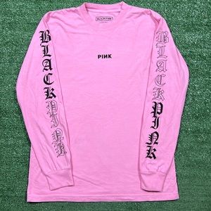 Black Pink Long Sleeve T-shirt Sz L